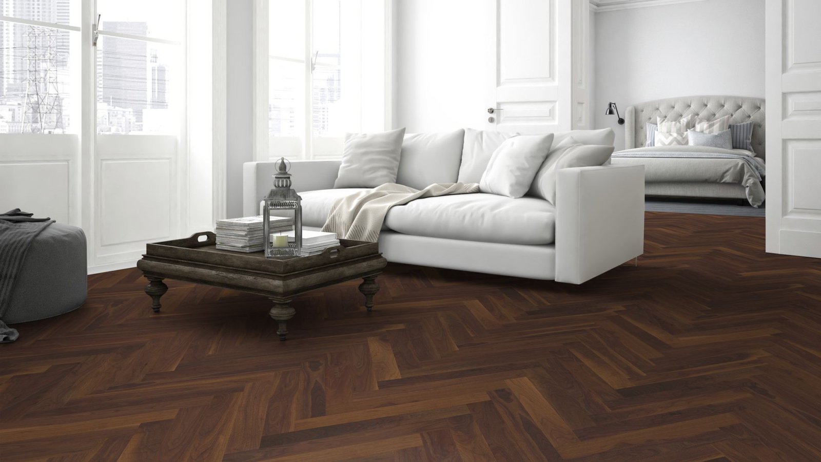 Walnut Herringbone 90 - Image 3