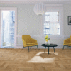 Natural Oak Matt Lacquered & Brushed Herringbone - Image 3