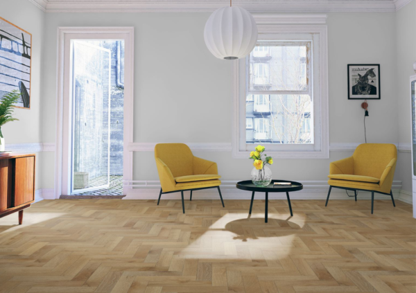 Orchid White Oak Herringbone Flooring - Image 3