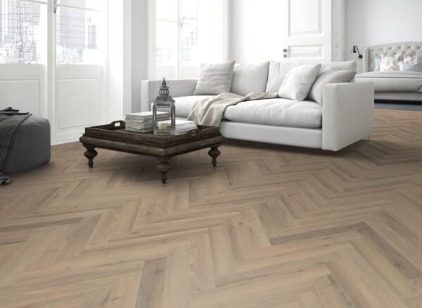 Lignum Fusion Premium Greige Oak Herringbone - Image 11