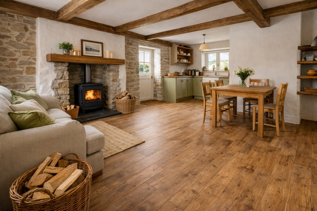 Practical flooring for an Irish cottage holiday home
