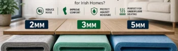 Underlay thickness for homes in Ireland