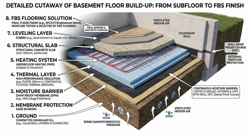 Basement subfloor systems