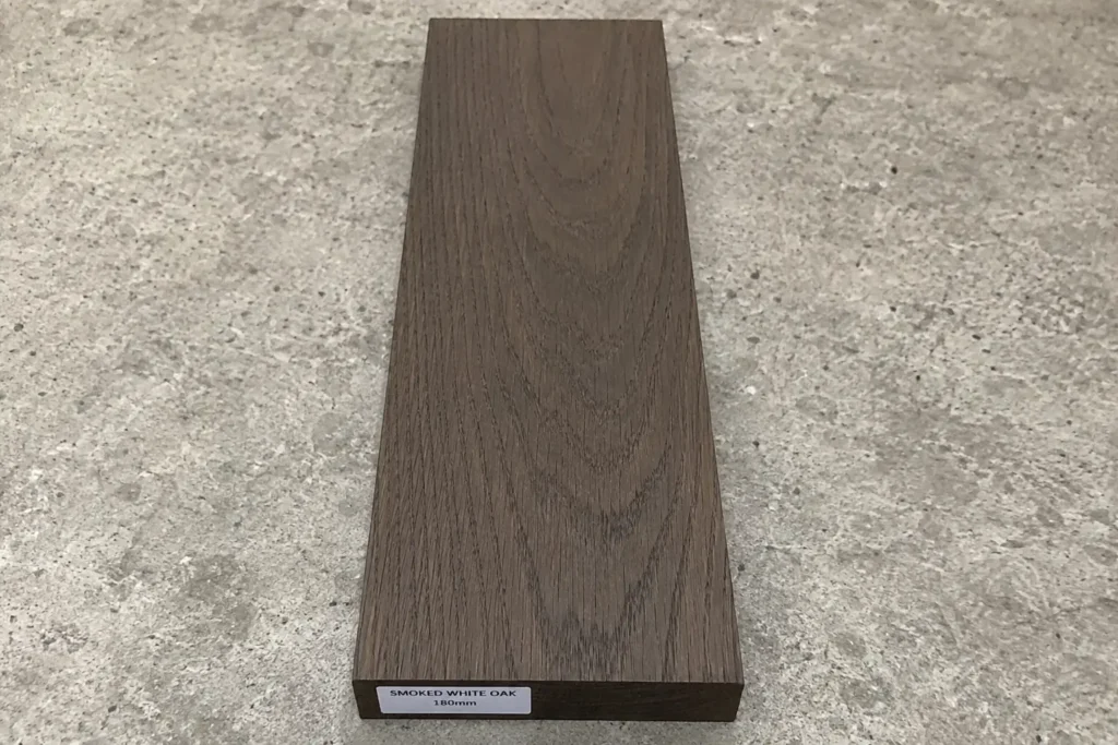 Smoked White Oak 180mm straight plank engineered oak flooring by FBS Flooring